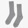 Chaussettes en mélange de laine mérinos - Gris chiné
