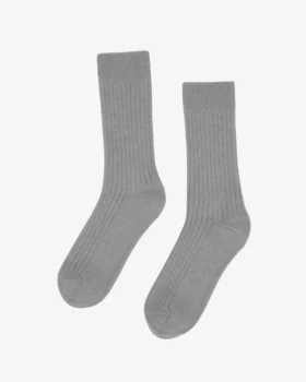 Chaussettes en mélange de laine mérinos - Gris chiné