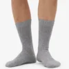 Chaussettes en mélange de laine mérinos - Gris chiné