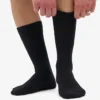 Chaussettes en mélange de laine mérinos - Noir intense