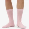 Chaussettes en mélange de laine mérinos - Rose délavé