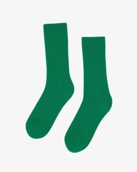 Chaussettes en mélange de laine mérinos - Vert Kelly