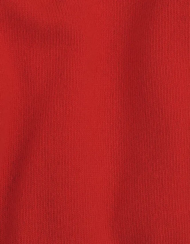 Chaussettes mi-mollet classiques en laine mérinos pour femme - Rouge écarlate