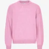 Chaussettes mi-mollet oversize en laine mérinos - Fleur de cerisier