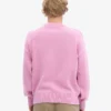 Chaussettes mi-mollet oversize en laine mérinos - Fleur de cerisier