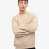 Chaussettes oversize en coton bio - Gris huître
