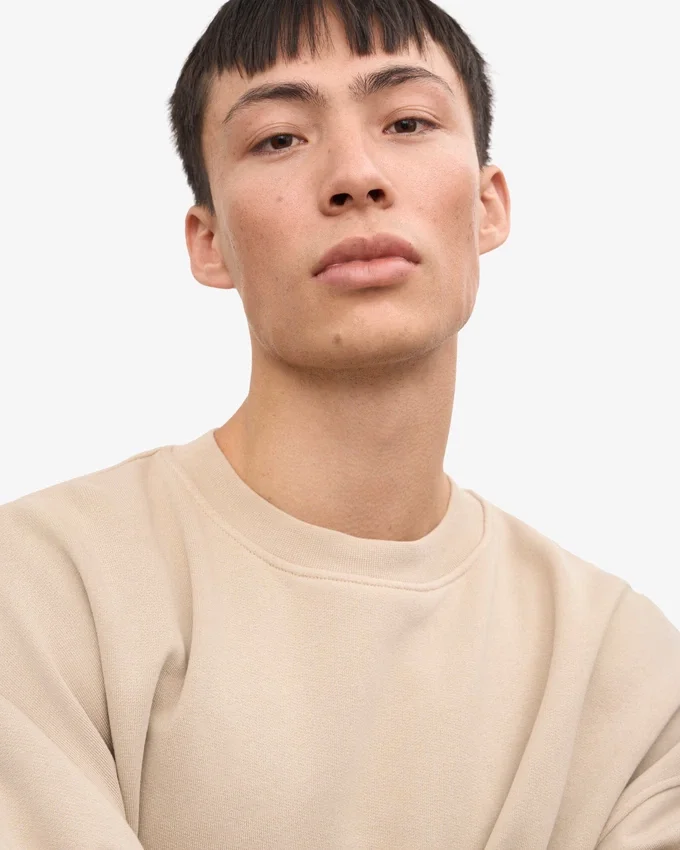 Chaussettes oversize en coton bio - Gris huître