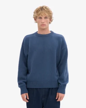 Chaussettes oversize en laine mérinos – Bleu pétrole