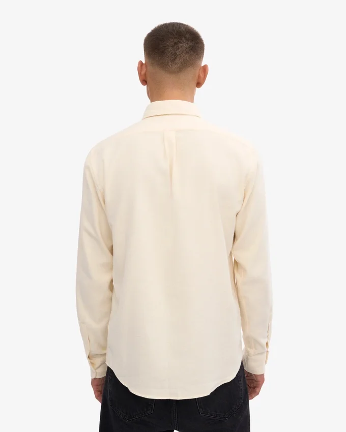 Chemise en flanelle bio - Blanc ivoire