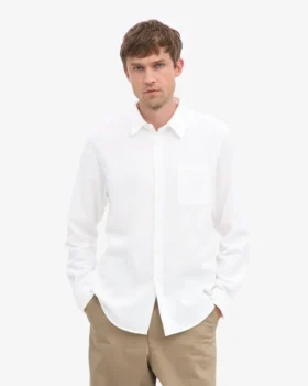 Chemise en flanelle bio – Blanc optique