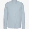 Chemise en flanelle bio - Bleu acier