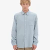 Chemise en flanelle bio - Bleu acier