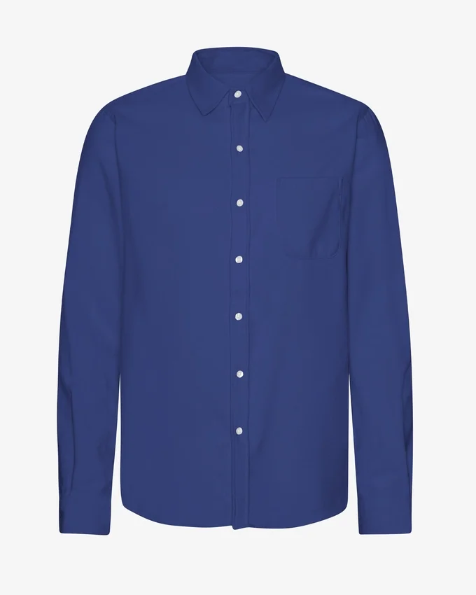 Chemise en flanelle bio - Bleu marine