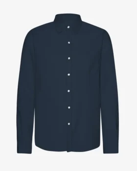 Chemise en flanelle bio - Bleu marine
