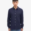 Chemise en flanelle bio - Bleu marine