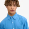 Chemise en flanelle bio - Bleu Pacifique