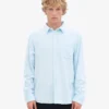 Chemise en flanelle bio - Bleu polaire