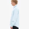 Chemise en flanelle bio - Bleu polaire