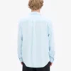 Chemise en flanelle bio - Bleu polaire