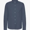 Chemise en flanelle bio - Bleu pétrole