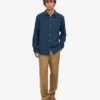 Chemise en flanelle bio - Bleu pétrole