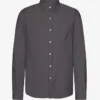 Chemise en flanelle bio - Gris lave