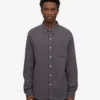 Chemise en flanelle bio - Gris lave