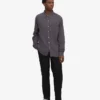 Chemise en flanelle bio - Gris lave