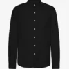 Chemise en flanelle bio - Noir intense