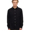 Chemise en flanelle bio - Noir intense