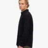 Chemise en flanelle bio - Noir intense