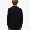 Chemise en flanelle bio - Noir intense