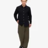Chemise en flanelle bio - Noir intense