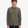 Chemise en flanelle bio - Olive poussiéreuse