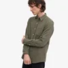 Chemise en flanelle bio - Olive poussiéreuse