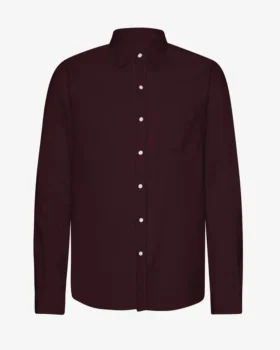 Chemise en flanelle bio - Rouge sang de bœuf