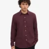 Chemise en flanelle bio - Rouge sang de bœuf