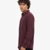 Chemise en flanelle bio - Rouge sang de bœuf