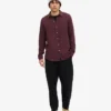 Chemise en flanelle bio - Rouge sang de bœuf