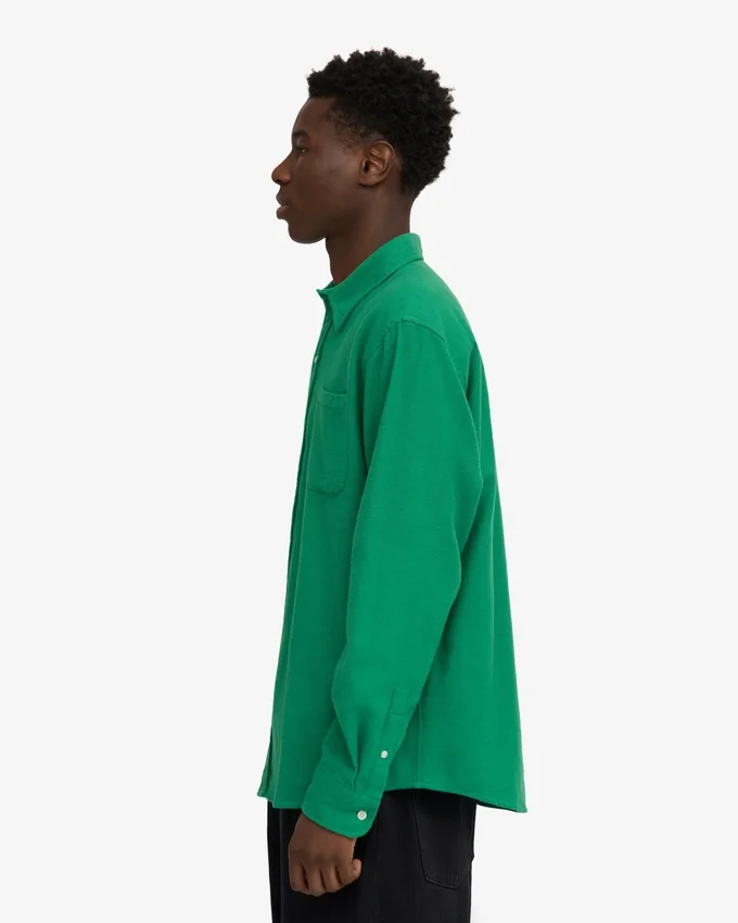 Chemise en flanelle bio - Vert Kelly