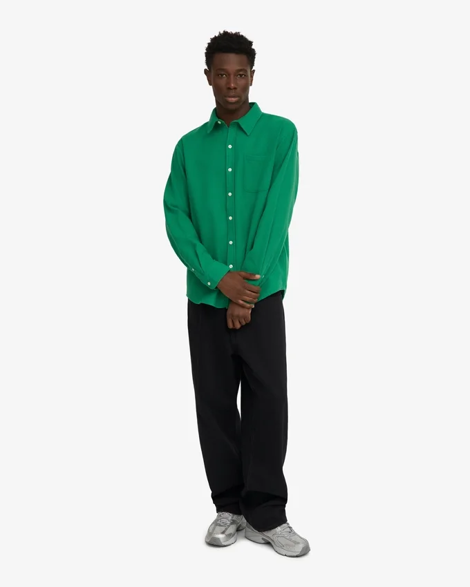 Chemise en flanelle bio - Vert Kelly