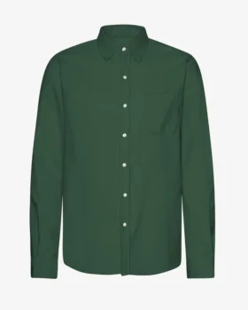 Chemise en flanelle bio - Vert émeraude