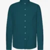 Chemise en flanelle bio - Vert océan