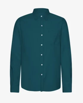 Chemise en flanelle bio - Vert océan