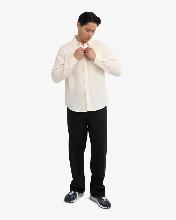 Chemise en lin - Blanc ivoire