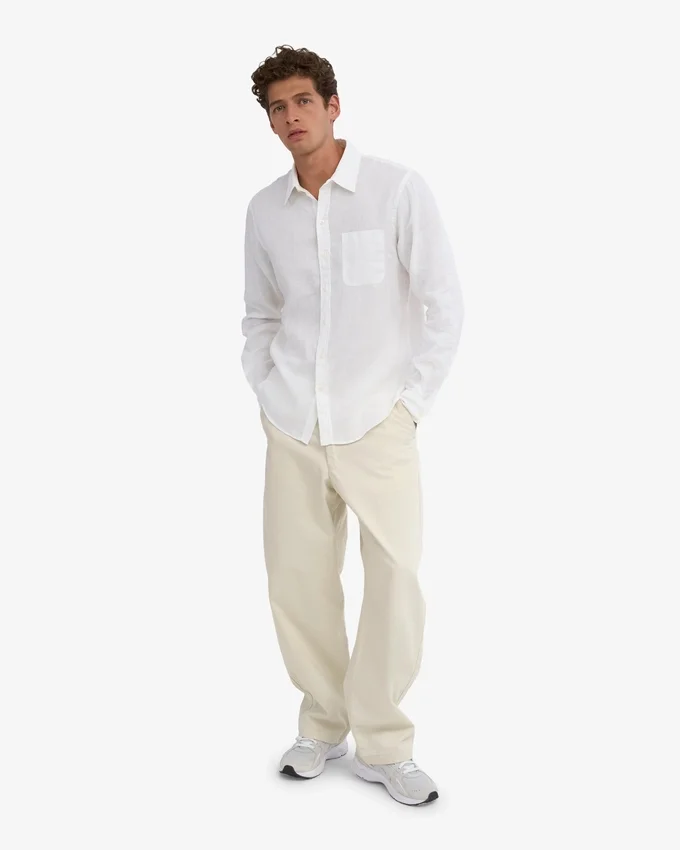 Chemise en lin - Blanc optique