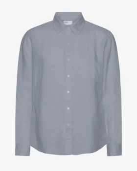Chemise en lin - Bleu acier