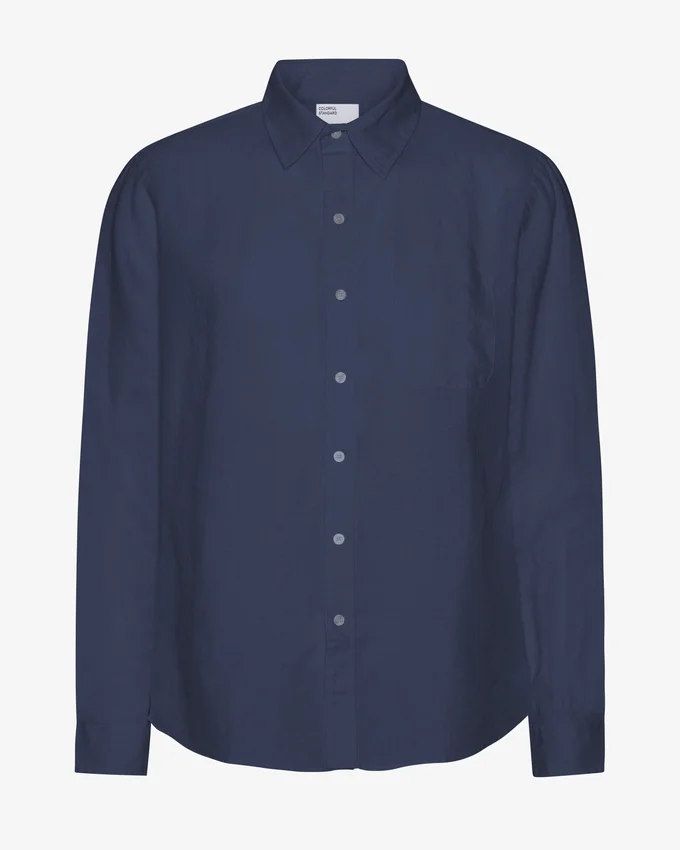 Chemise en lin - Bleu marine