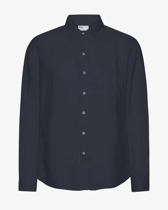 Chemise en lin - bleu marine