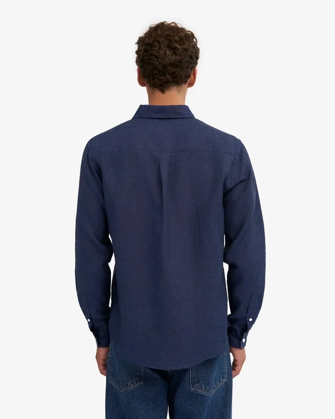 Chemise en lin - Bleu marine